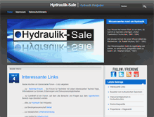 Tablet Screenshot of hydraulik-sale.de